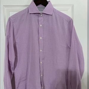 Brunello Cucinelli Slim Fit Gingham Button Down